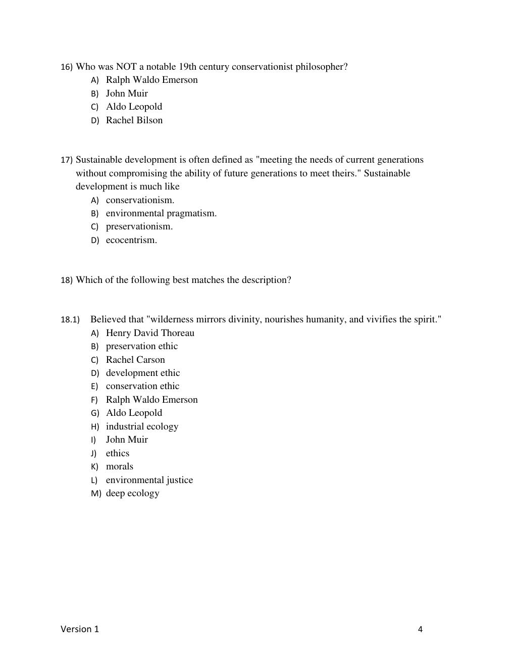 Preview page 10 of Test Bank For Environmental Science, 16th Edition By Eldon Enger, Bradley Smith, 9781260722239