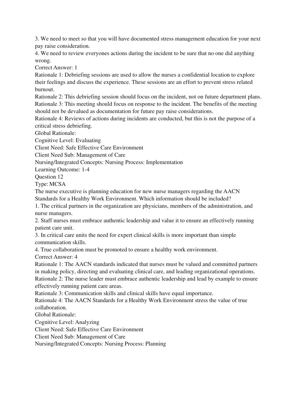 Preview page 7 of Test bank for High Acuity Nursing 7th Edition Wagner Pierce Welsh