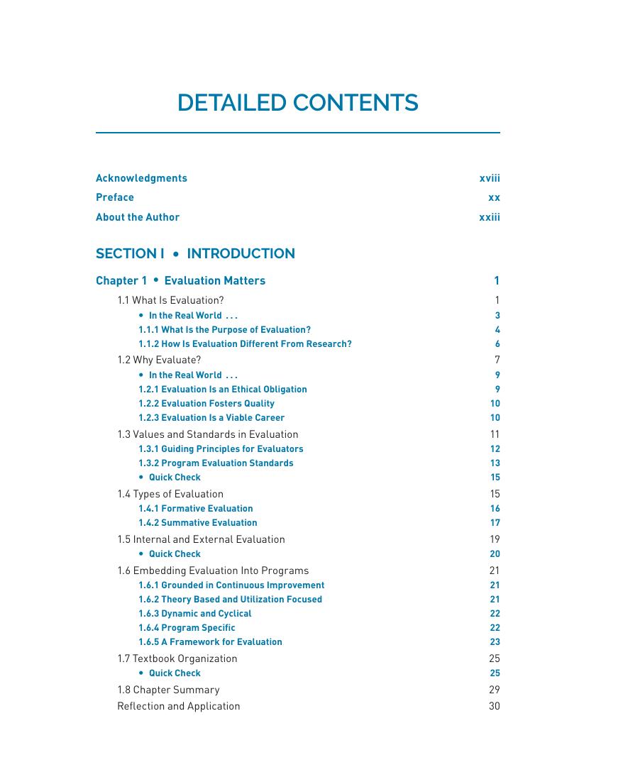 Preview page 10 of Program Evaluation Embedding Evaluation into Program Design and Development 1st Edition by Susan Giancola