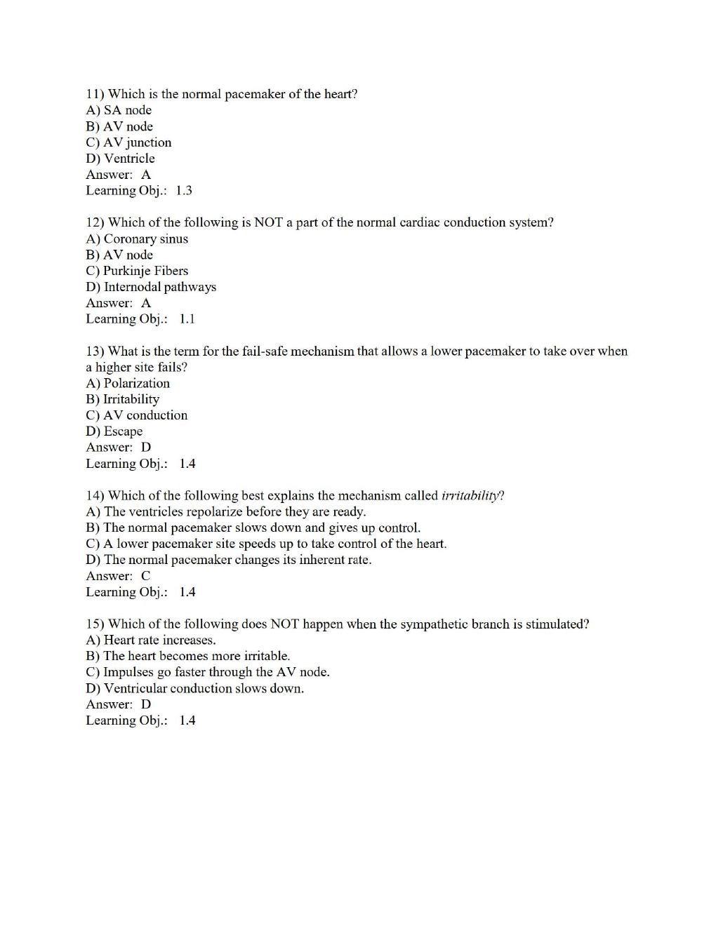 Preview page 3 of TEST BANK FOR Basic Arrhythmias, 9th Edition by Gail Walraven