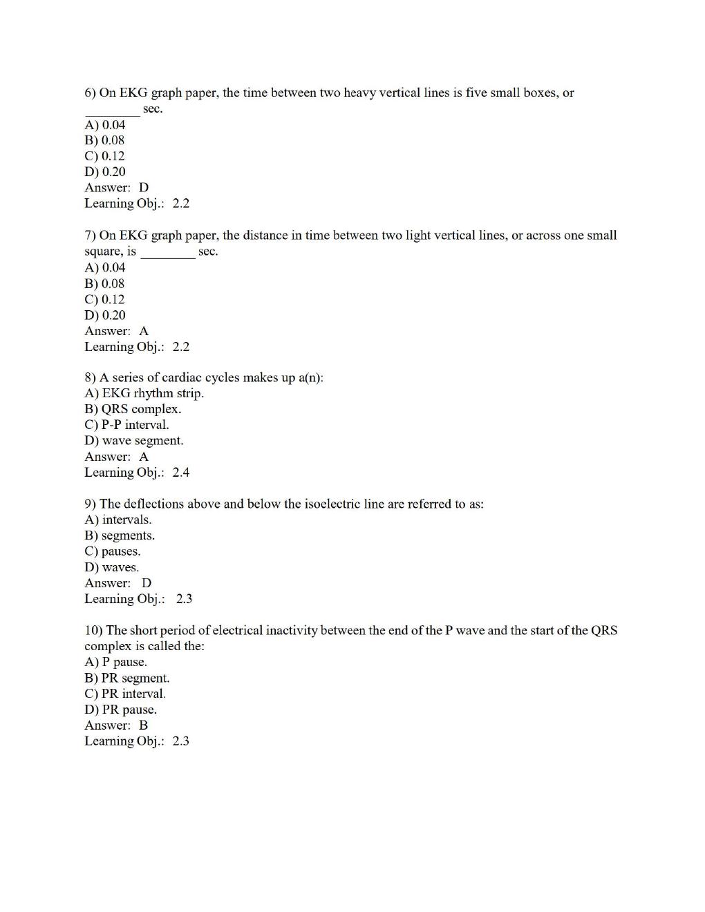 Preview page 5 of TEST BANK FOR Basic Arrhythmias, 9th Edition by Gail Walraven