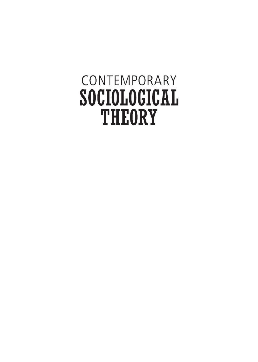 Preview page 2 of Contemporary Sociological Theory 1st Edition By Jonathan H. Turner