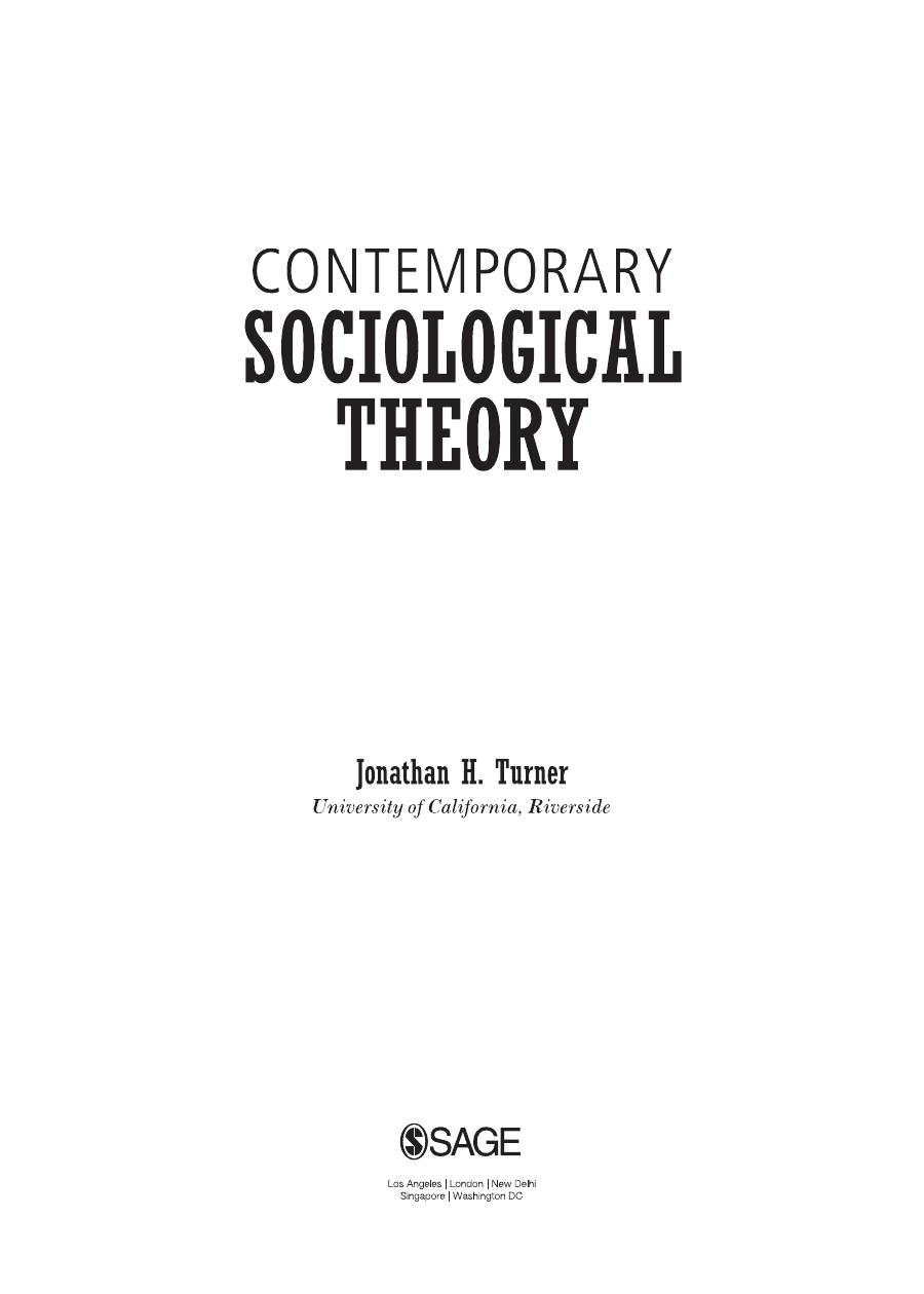 Preview page 4 of Contemporary Sociological Theory 1st Edition By Jonathan H. Turner