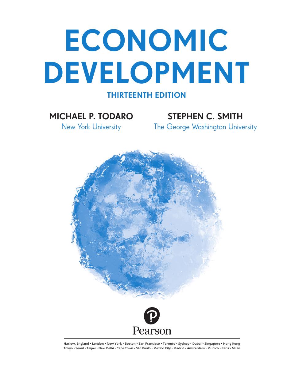 Preview page 2 of Economic development 13th Edition By Michael P Todaro, Stephen C Smith