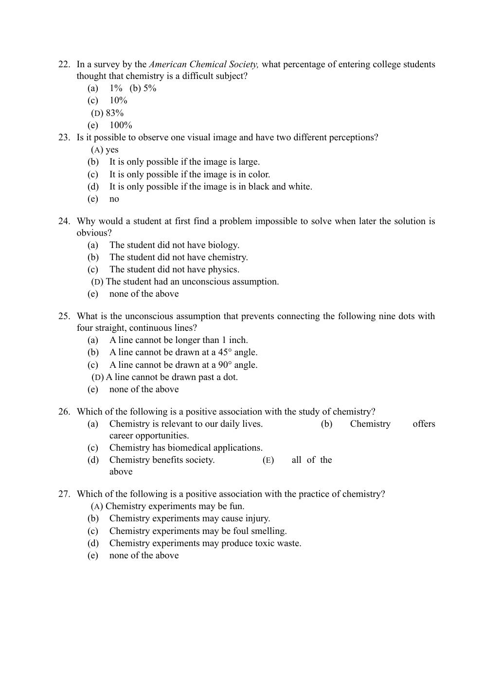 Preview page 10 of Introductory Chemistry Concepts and Critical Thinking 8th Edition Corwin Test Bank
