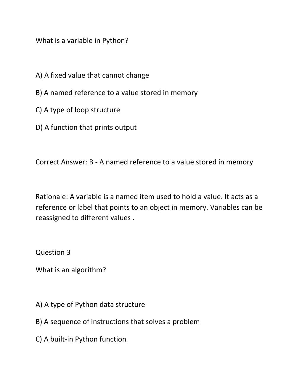 Preview page 2 of Wgu d335 oa introduction to programming in python  objective assessment  actual questions with verified answers  new 202