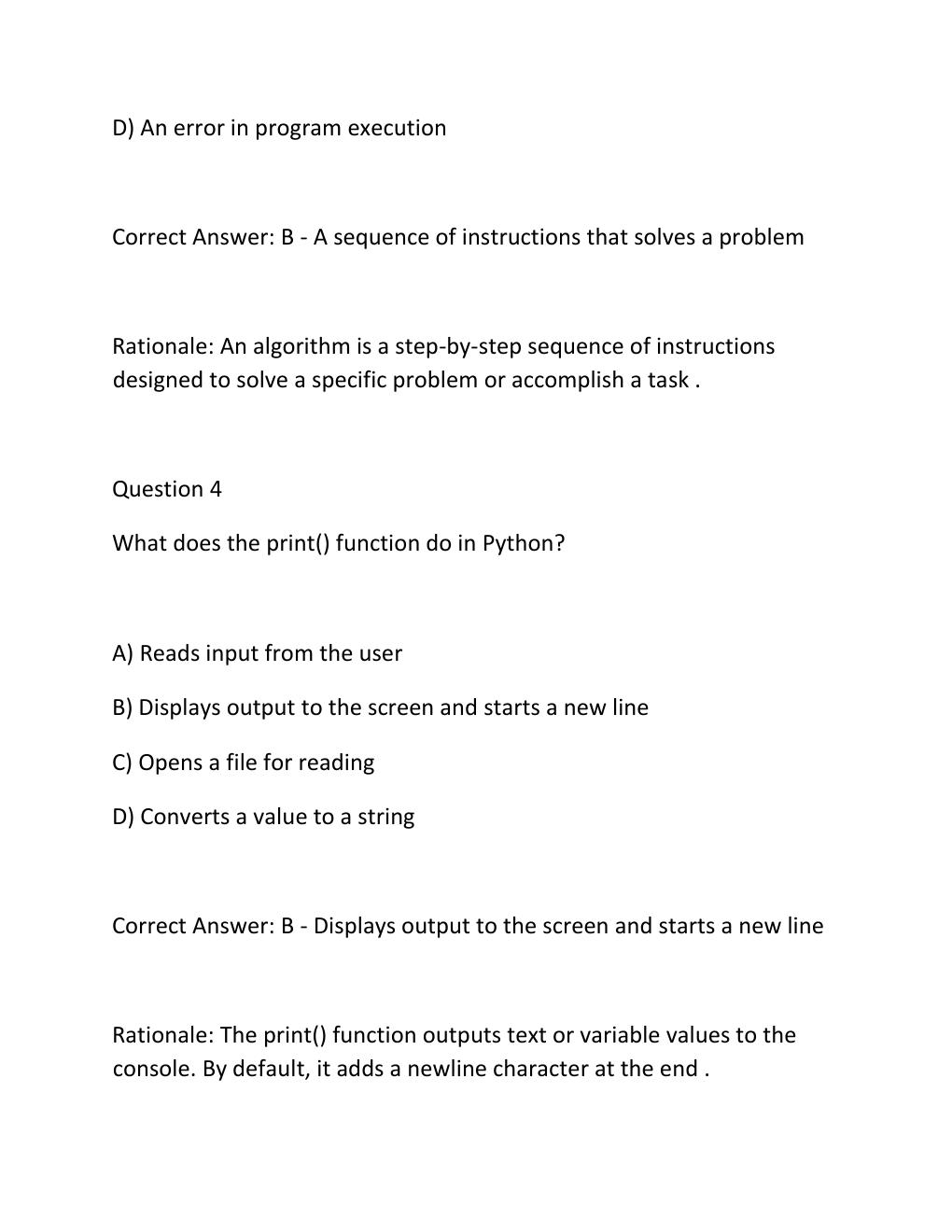 Preview page 3 of Wgu d335 oa introduction to programming in python  objective assessment  actual questions with verified answers  new 202