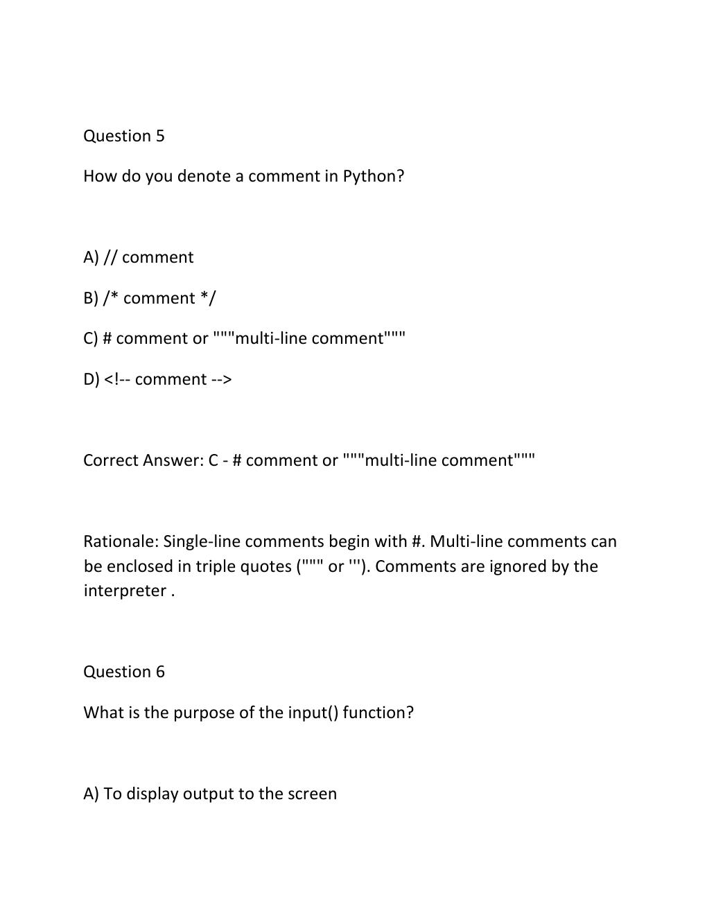 Preview page 4 of Wgu d335 oa introduction to programming in python  objective assessment  actual questions with verified answers  new 202