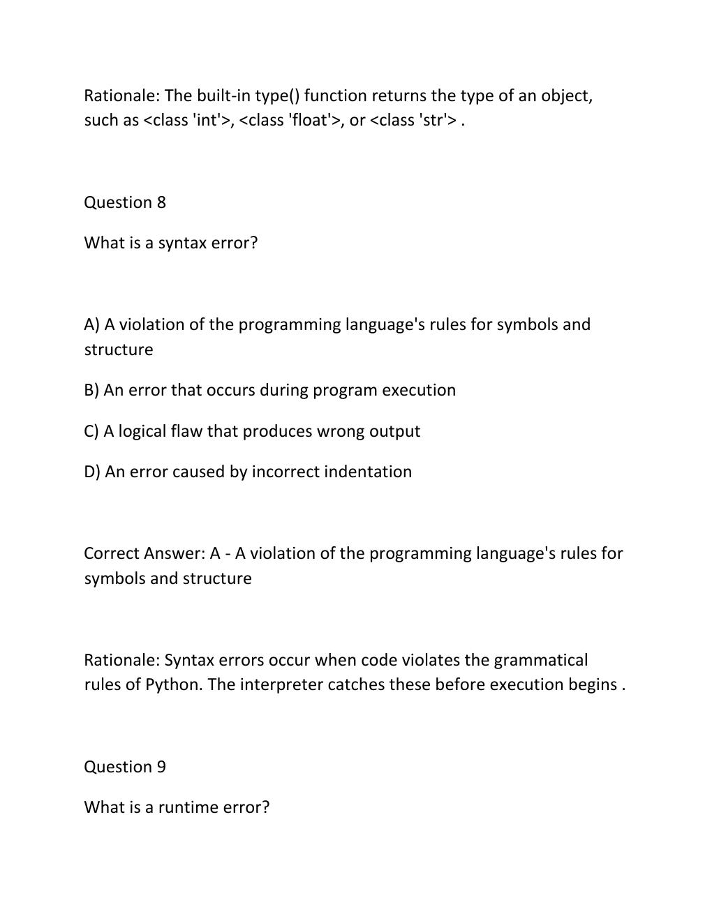 Preview page 6 of Wgu d335 oa introduction to programming in python  objective assessment  actual questions with verified answers  new 202