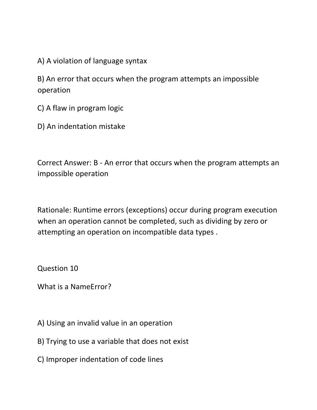 Preview page 7 of Wgu d335 oa introduction to programming in python  objective assessment  actual questions with verified answers  new 202