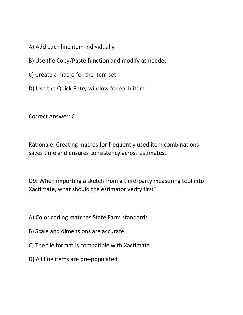 Preview page 7 of State farm estimatics exam – complete 2026 version with verified questions and correct answers – graded a+