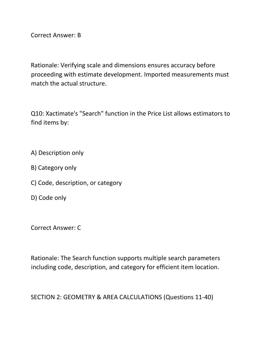 Preview page 8 of State farm estimatics exam – complete 2026 version with verified questions and correct answers – graded a+