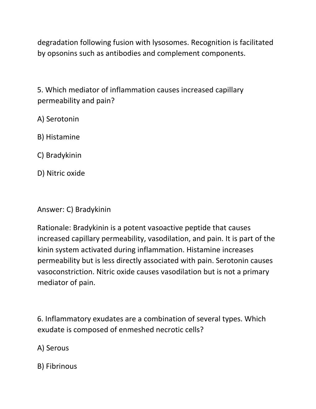 Preview page 4 of Test bank for advanced physiology and pathophysiology