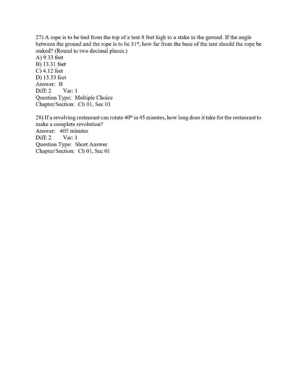 Preview page 9 of Test Bank for Trigonometry 5th Edition by Cynthia Y. Young