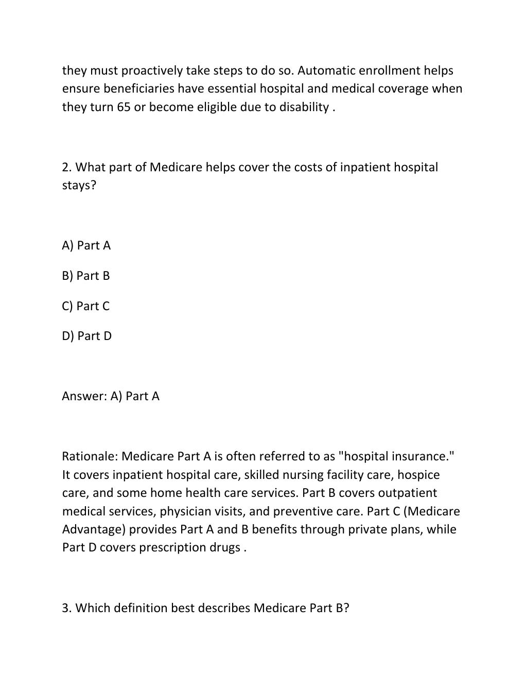Preview page 2 of Medicare Basics Assessment UHC Exam 2026