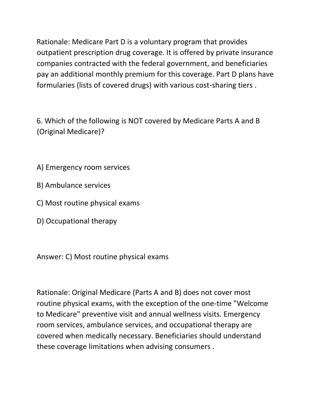 Preview page 5 of Medicare Basics Assessment UHC Exam 2026
