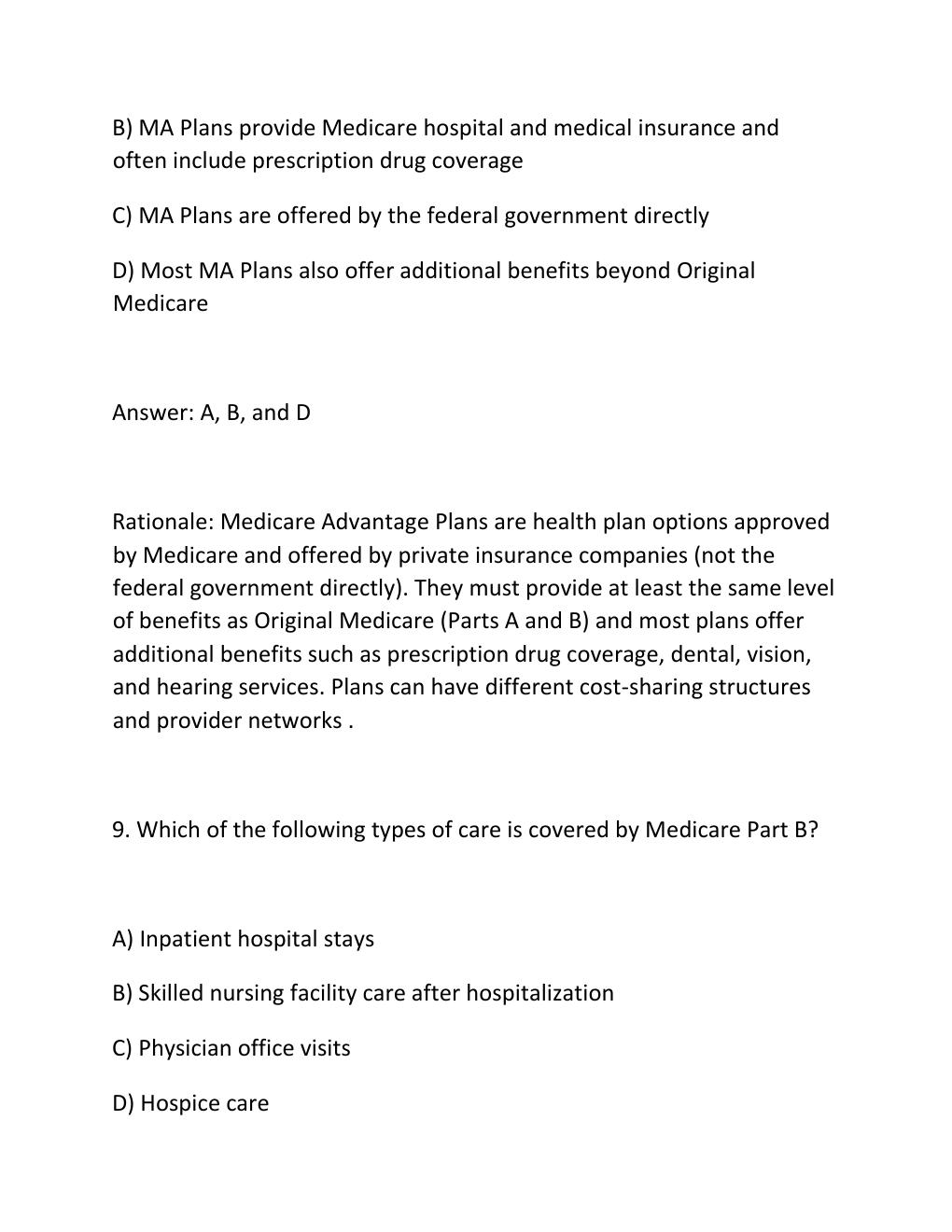 Preview page 7 of Medicare Basics Assessment UHC Exam 2026