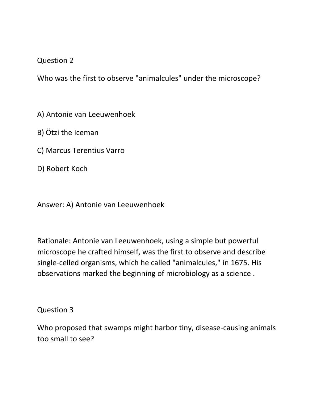 Preview page 2 of WESTCOTT MICROBIO FINAL QUESTIONS AND ANSWERS