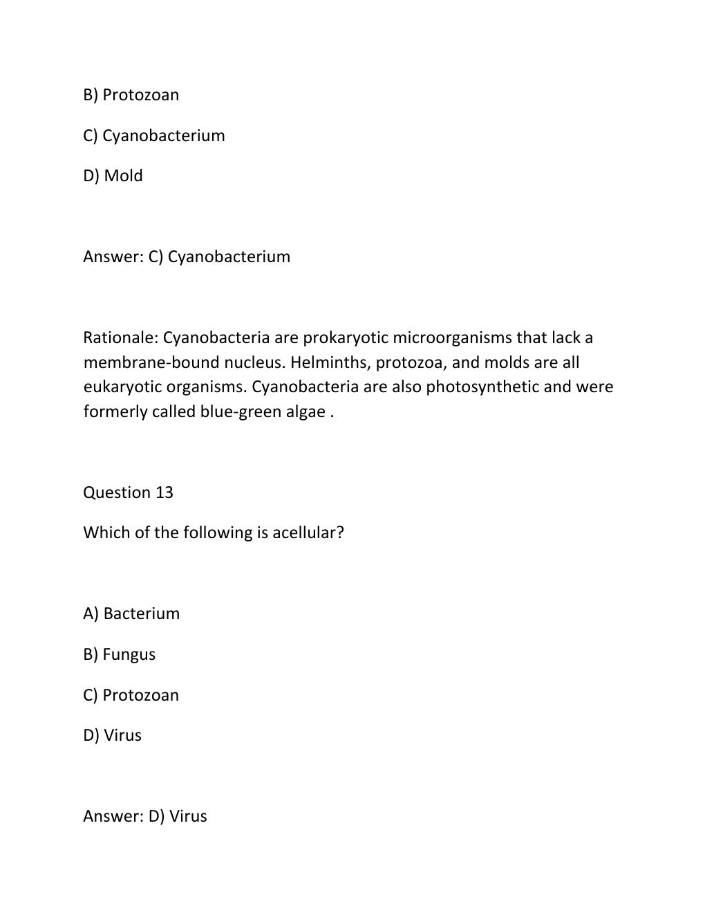 Preview page 10 of WESTCOTT MICROBIO FINAL QUESTIONS AND ANSWERS