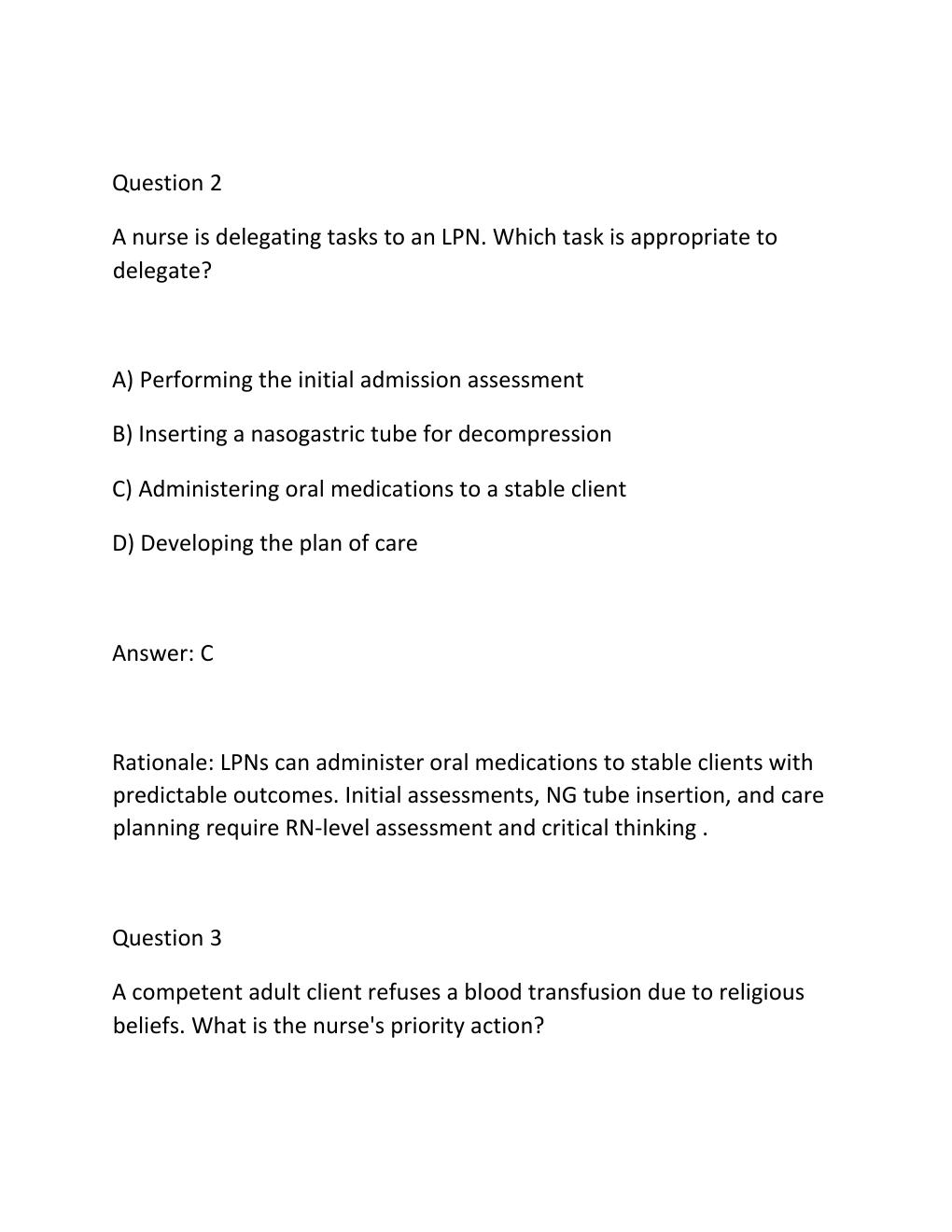 Preview page 3 of ATI RN Comprehensive Predictor 2026 NGN Exit Exam Package