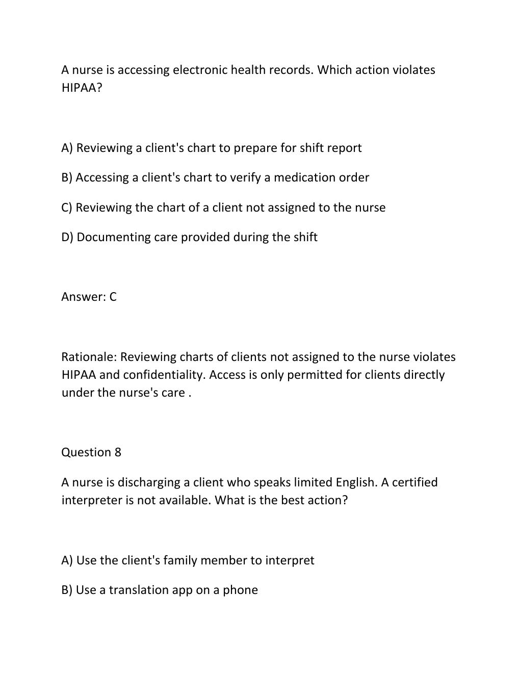 Preview page 7 of ATI RN Comprehensive Predictor 2026 NGN Exit Exam Package