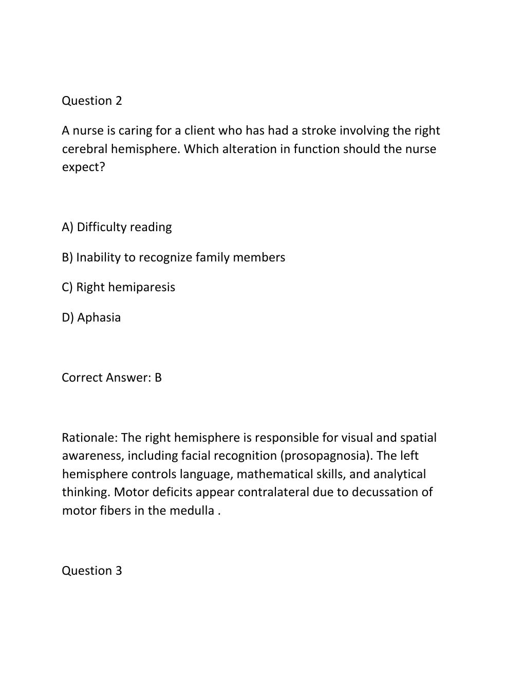 Preview page 2 of Ati detailed answer key ss.n4581 stroke and intracranial problems..