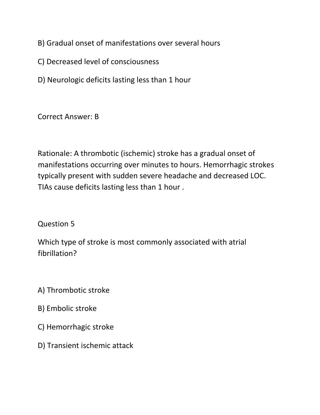 Preview page 4 of Ati detailed answer key ss.n4581 stroke and intracranial problems..