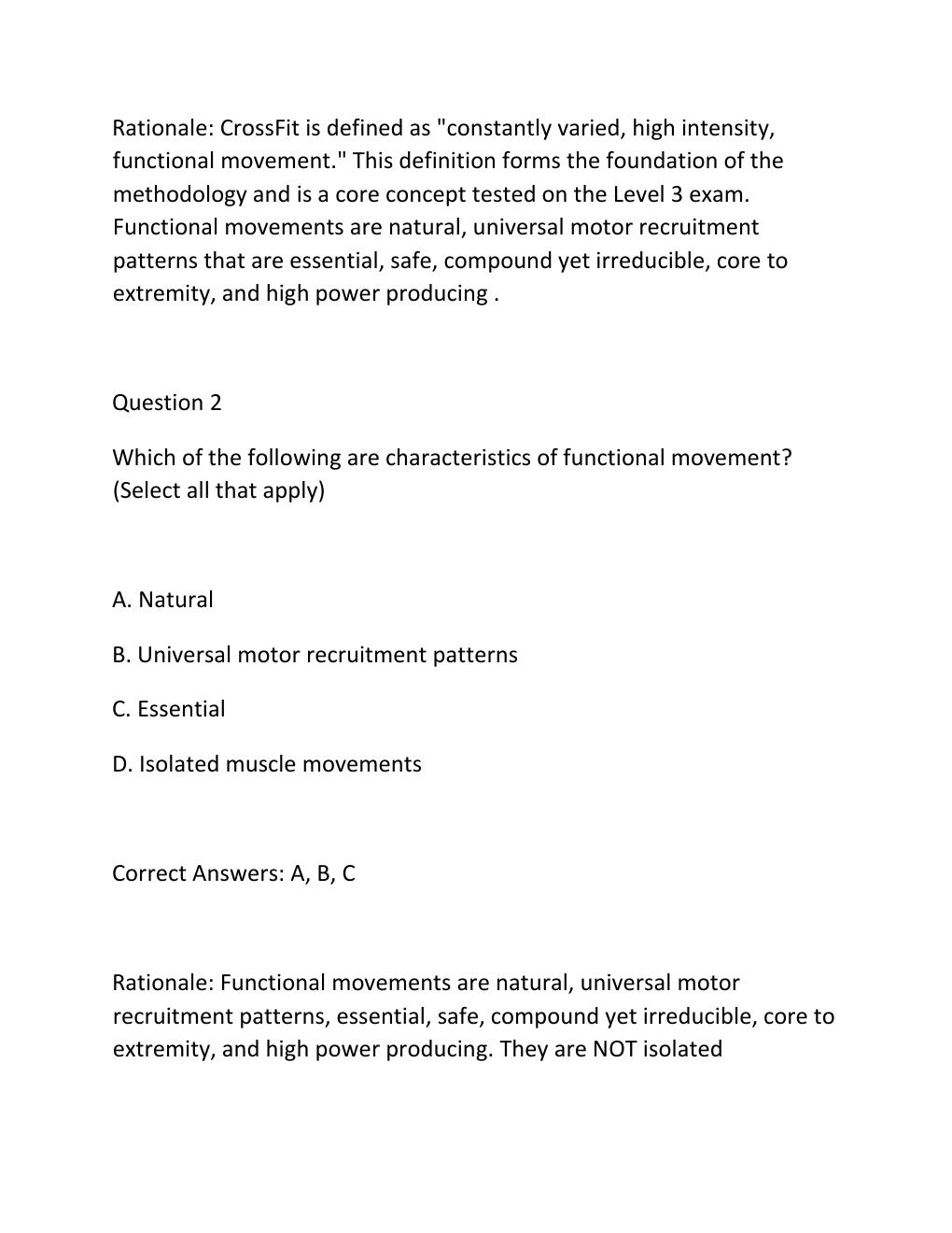 Preview page 2 of Crossfit level 3 study guide pdf  advanced certification exam prep