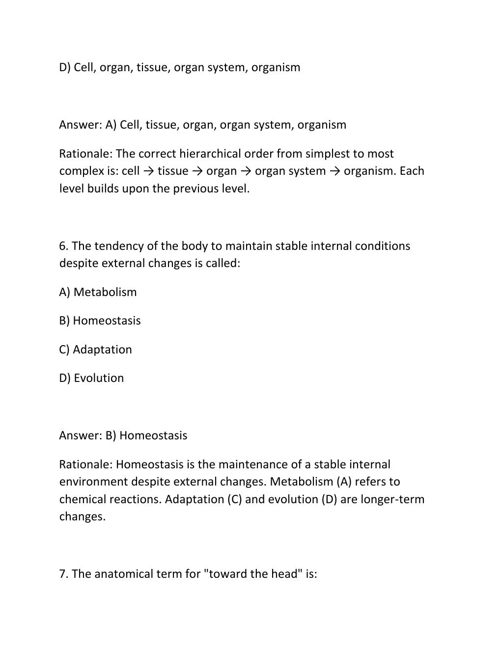 Preview page 4 of Anatomy & physiology 2e, openstax, 2026 – instructor answer guide with complete solutions.