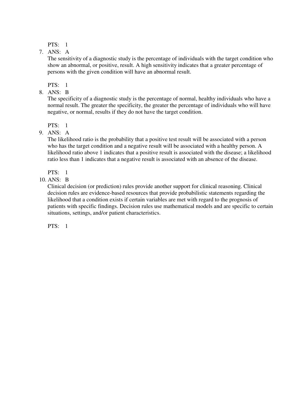 Preview page 5 of TEST BANK FOR ADVANCED ASSESSMENT INTERPRETING FINDINGS AND FORMULATING DIFFERENTIAL DIAGNOSES 5th Edition Mary Jo Gools