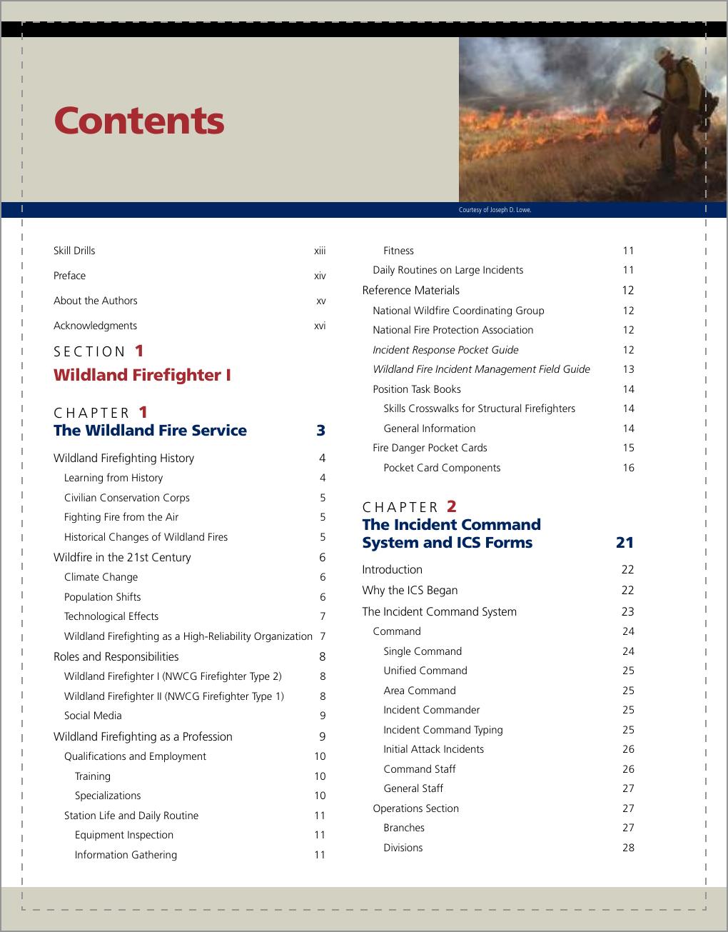 Preview page 5 of Wildland Fire Fighter Principles and Practice 2nd Edition By Joseph Lowe, Jeff Pricher