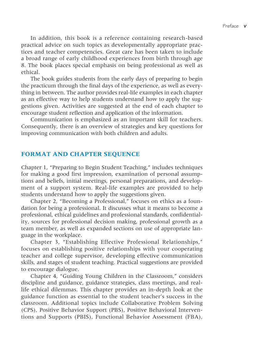 Preview page 8 of Your Early Childhood Practicum and Student Teaching Experience Guidelines for Success 3rd Edition By Carroll Tyminski