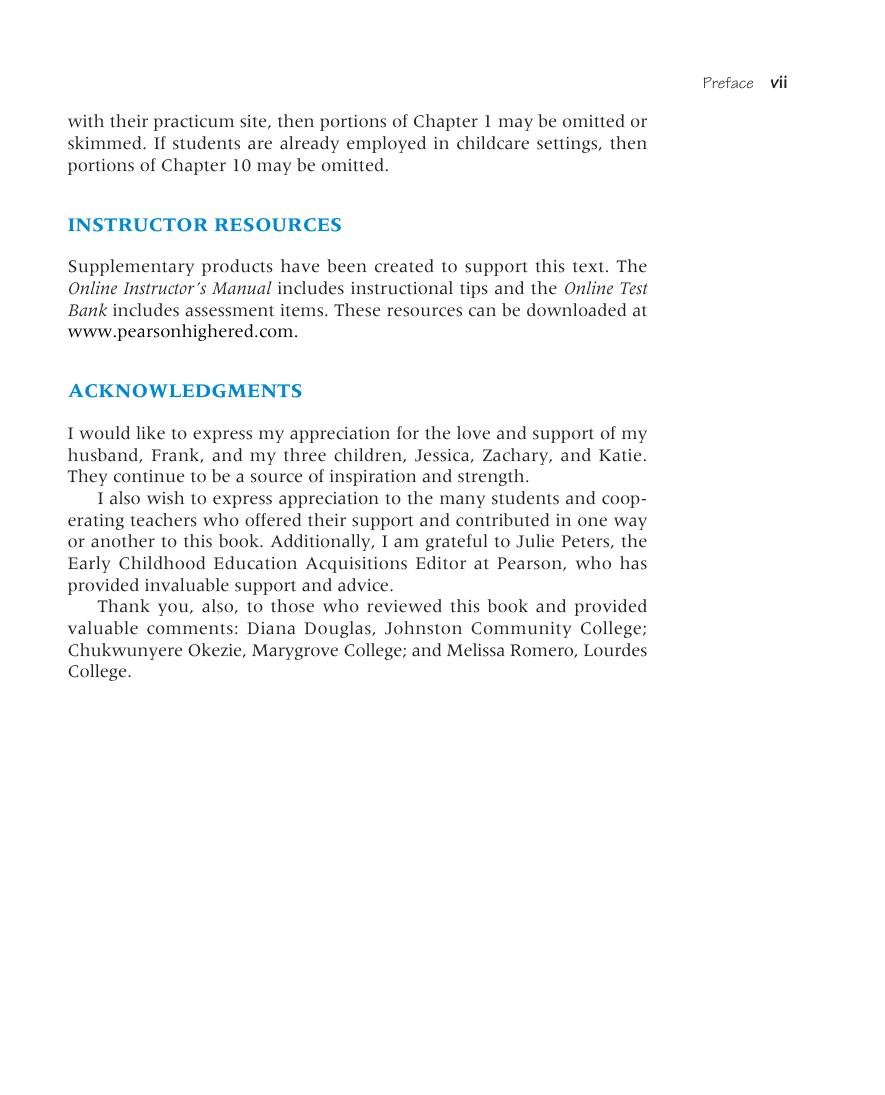 Preview page 10 of Your Early Childhood Practicum and Student Teaching Experience Guidelines for Success 3rd Edition By Carroll Tyminski