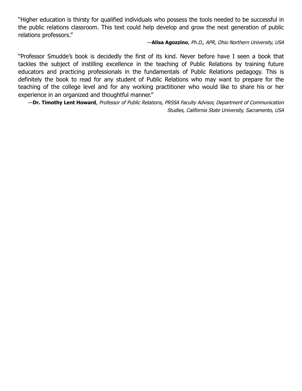Preview page 3 of (EPUB) eBook Teaching Public Relations 1st Edition By Peter M. Smudde