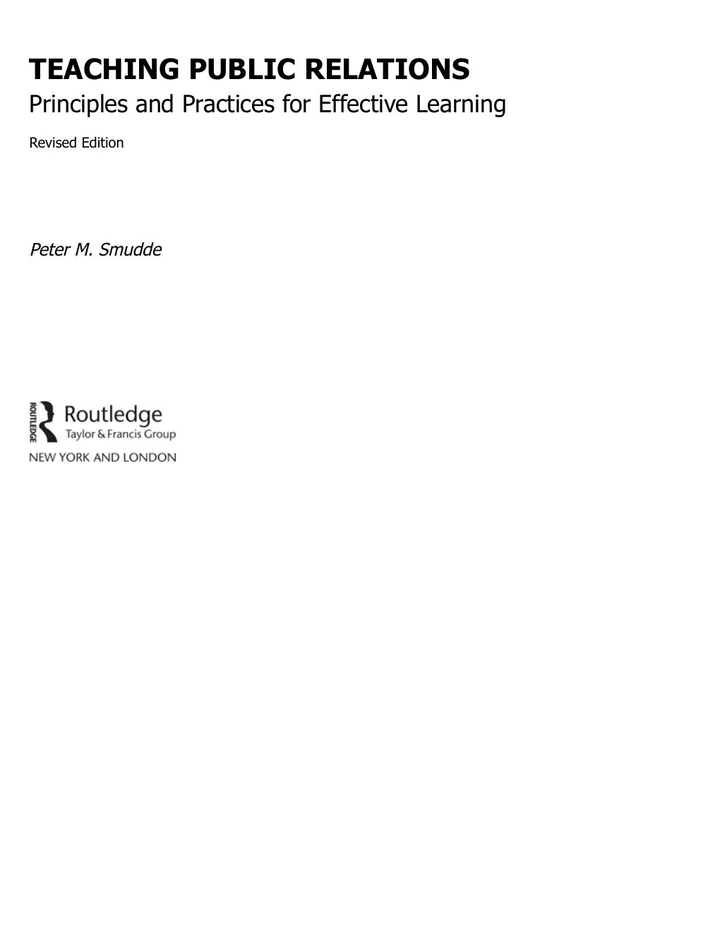 Preview page 5 of (EPUB) eBook Teaching Public Relations 1st Edition By Peter M. Smudde