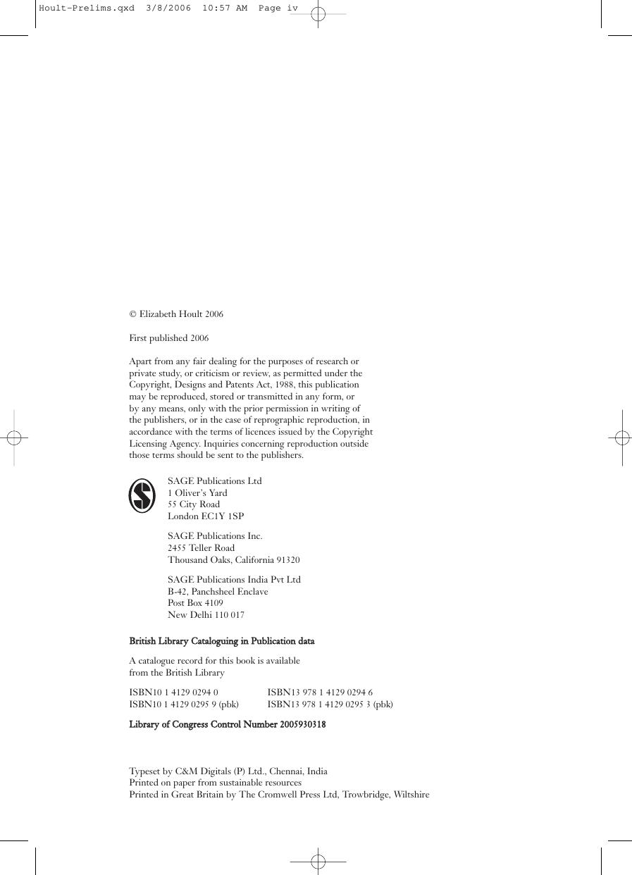 Preview page 5 of Learning Support for Mature Students By Elizabeth Hoult