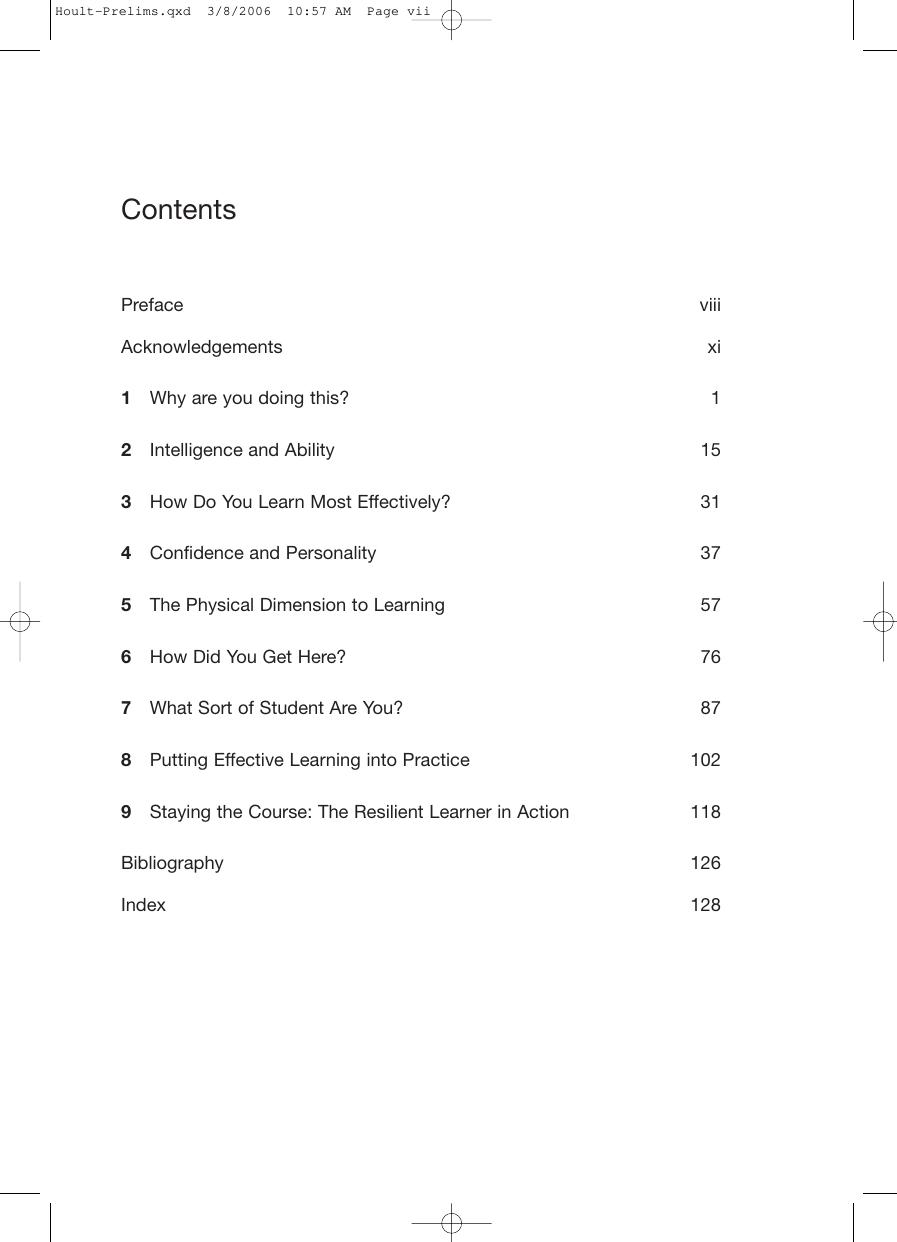 Preview page 8 of Learning Support for Mature Students By Elizabeth Hoult