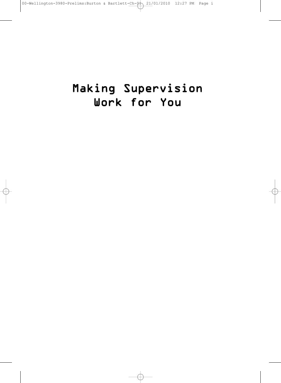 Preview page 2 of Making Supervision Work for You A Students Guide By Jerry Wellington