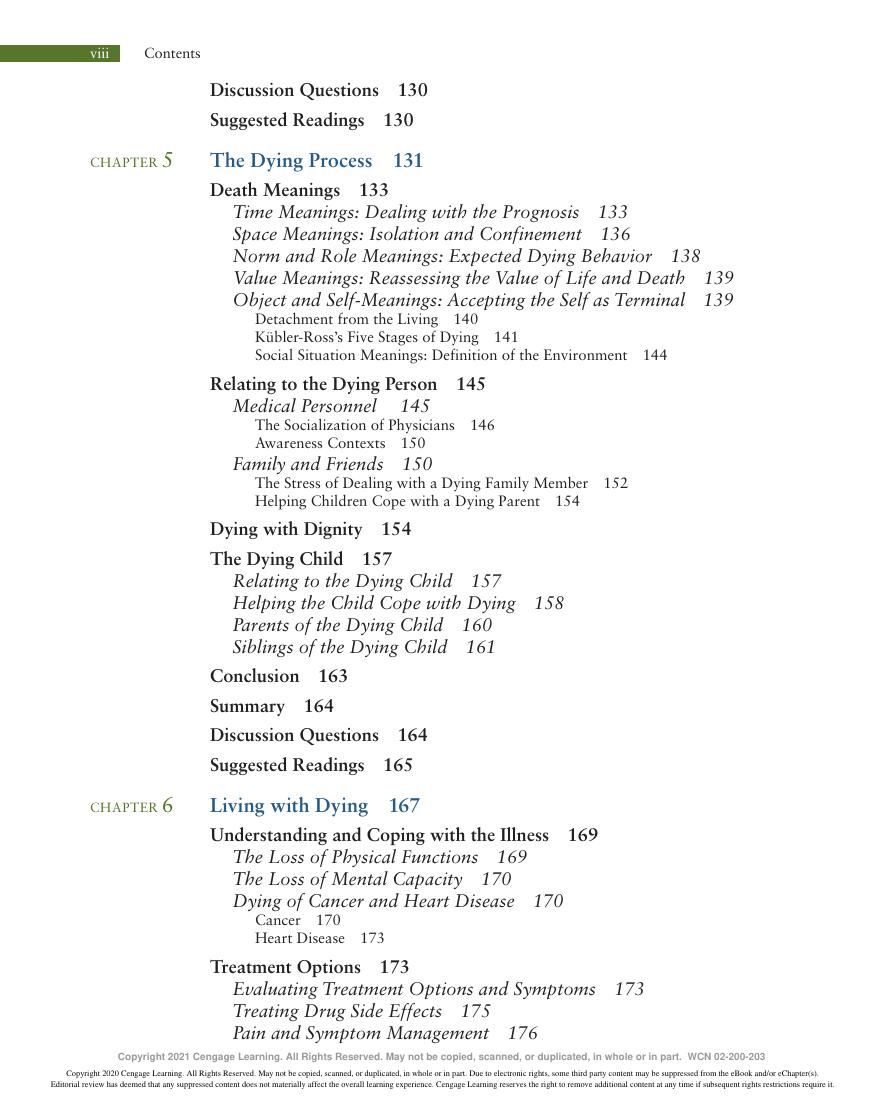 Preview page 10 of Understanding Dying Death and Bereavement 9th Edition By George E. Dickinson Michael R. Leming