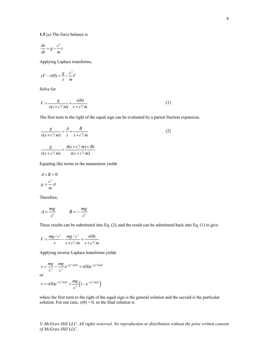 Preview page 8 of Solutions Manual for Applied Numerical Methods with MATLAB for Engineers and Scientists, 5th Edition Chapra
