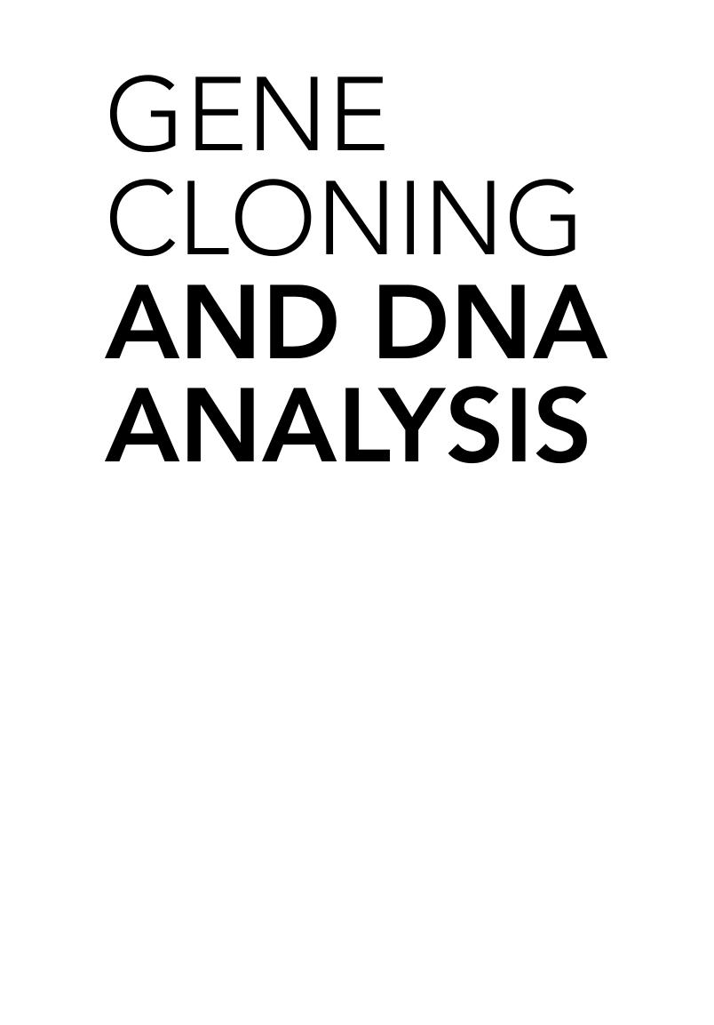 Preview page 3 of Gene Cloning and DNA Analysis An Introduction 8th Edition By T. A. Brown
