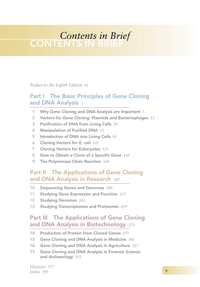 Preview page 7 of Gene Cloning and DNA Analysis An Introduction 8th Edition By T. A. Brown