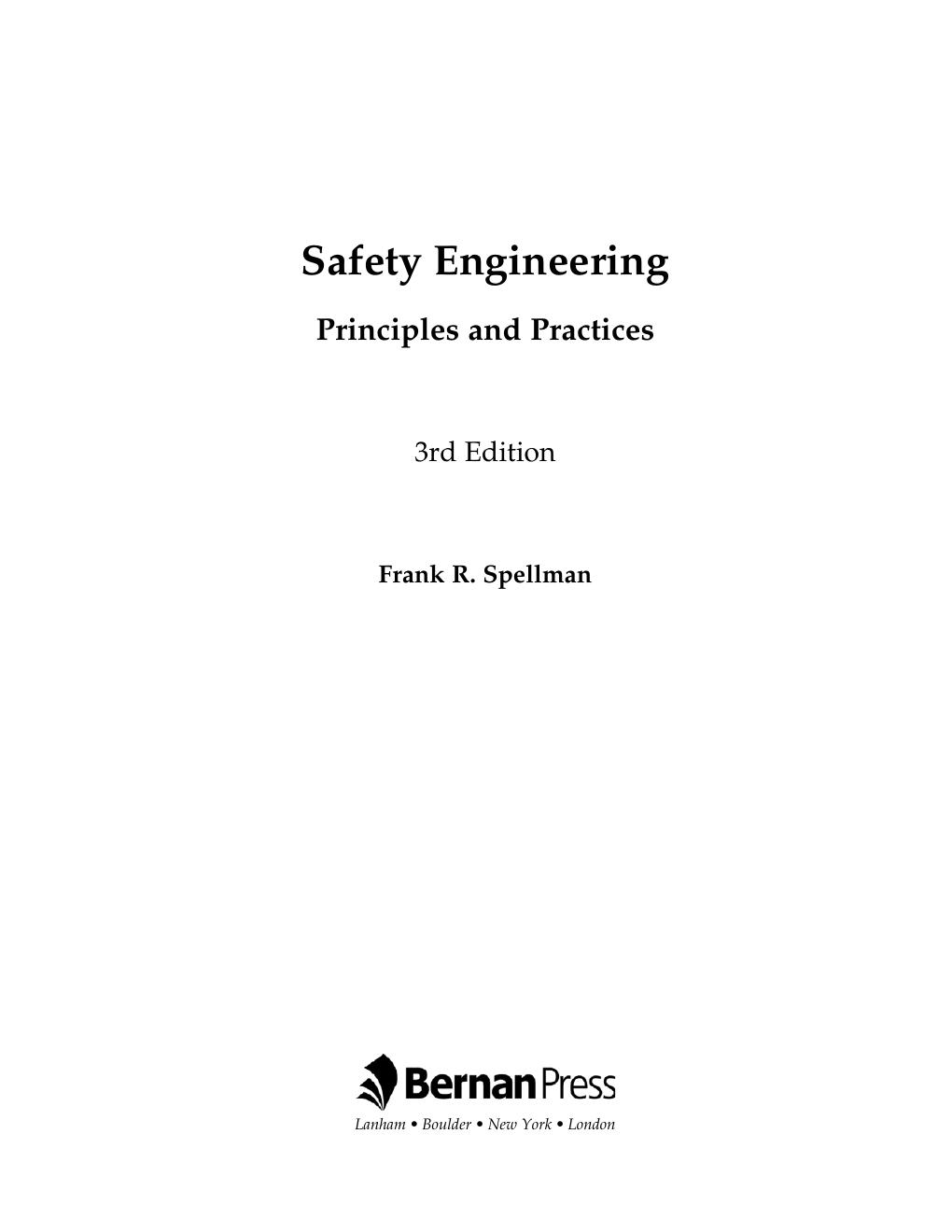 Preview page 4 of Safety Engineering Principles and Practices 3rd Edition By Frank Spellman