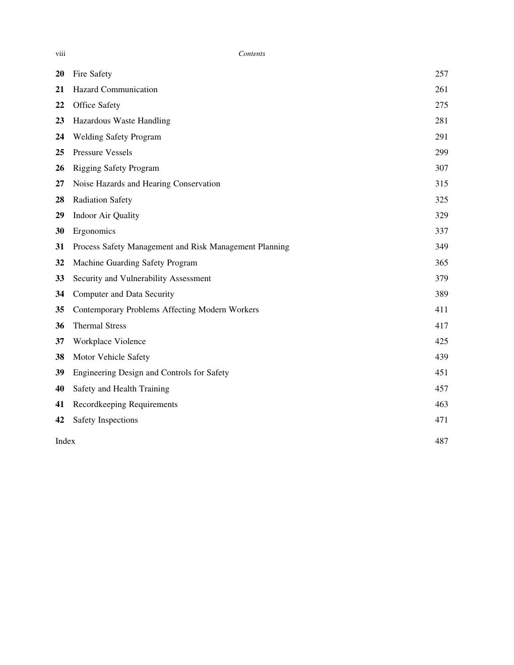 Preview page 9 of Safety Engineering Principles and Practices 3rd Edition By Frank Spellman