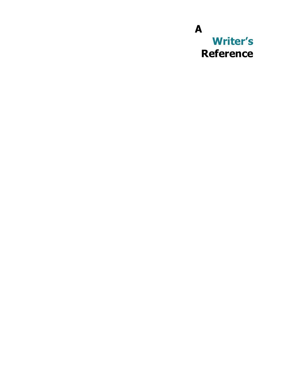 Preview page 6 of A Writer's Reference 9th Edition By Diana Hacker, Nancy Sommers