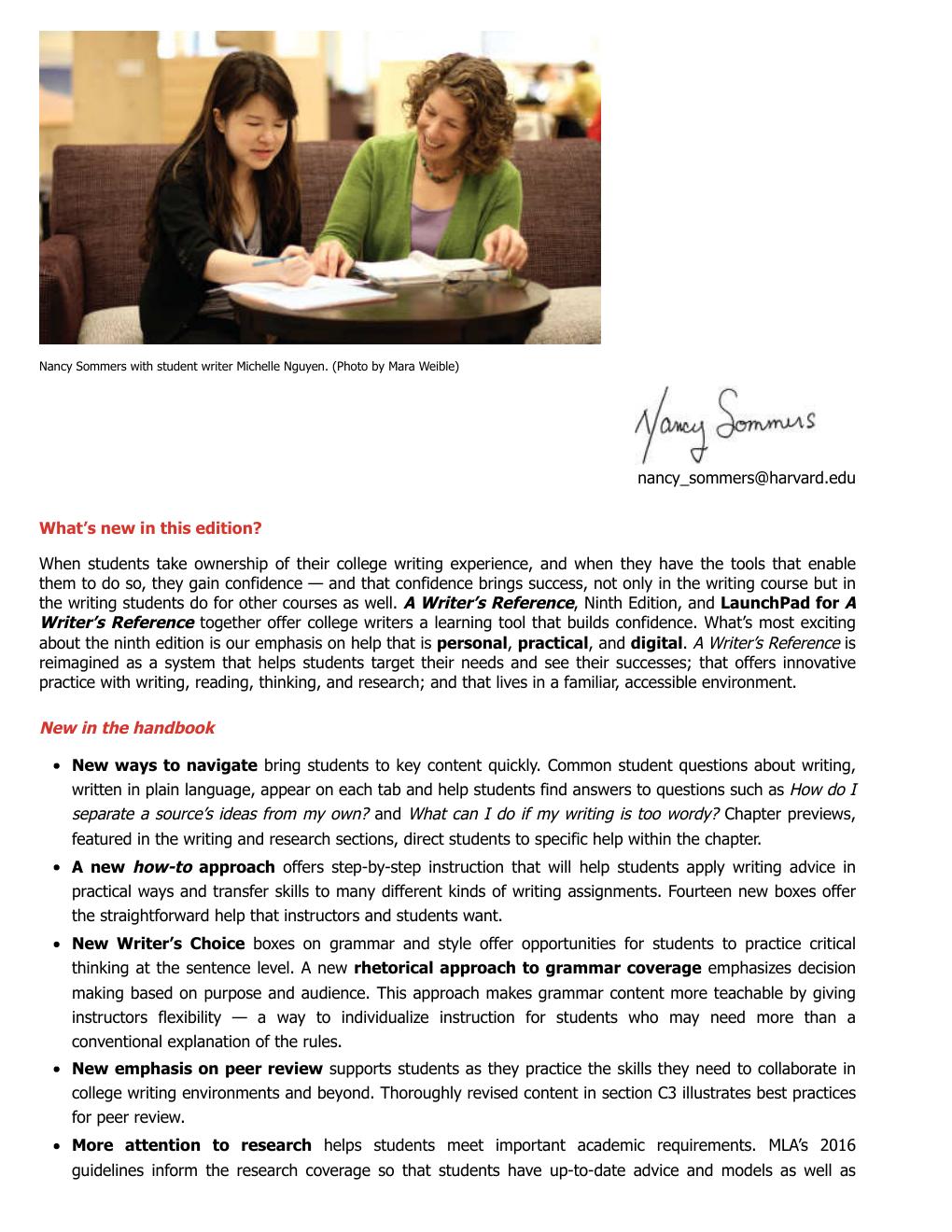 Preview page 10 of A Writer's Reference 9th Edition By Diana Hacker, Nancy Sommers