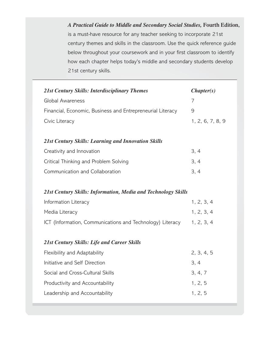 Preview page 2 of A Practical Guide to Middle and Secondary Social Studies 4th Edition By June Chapin