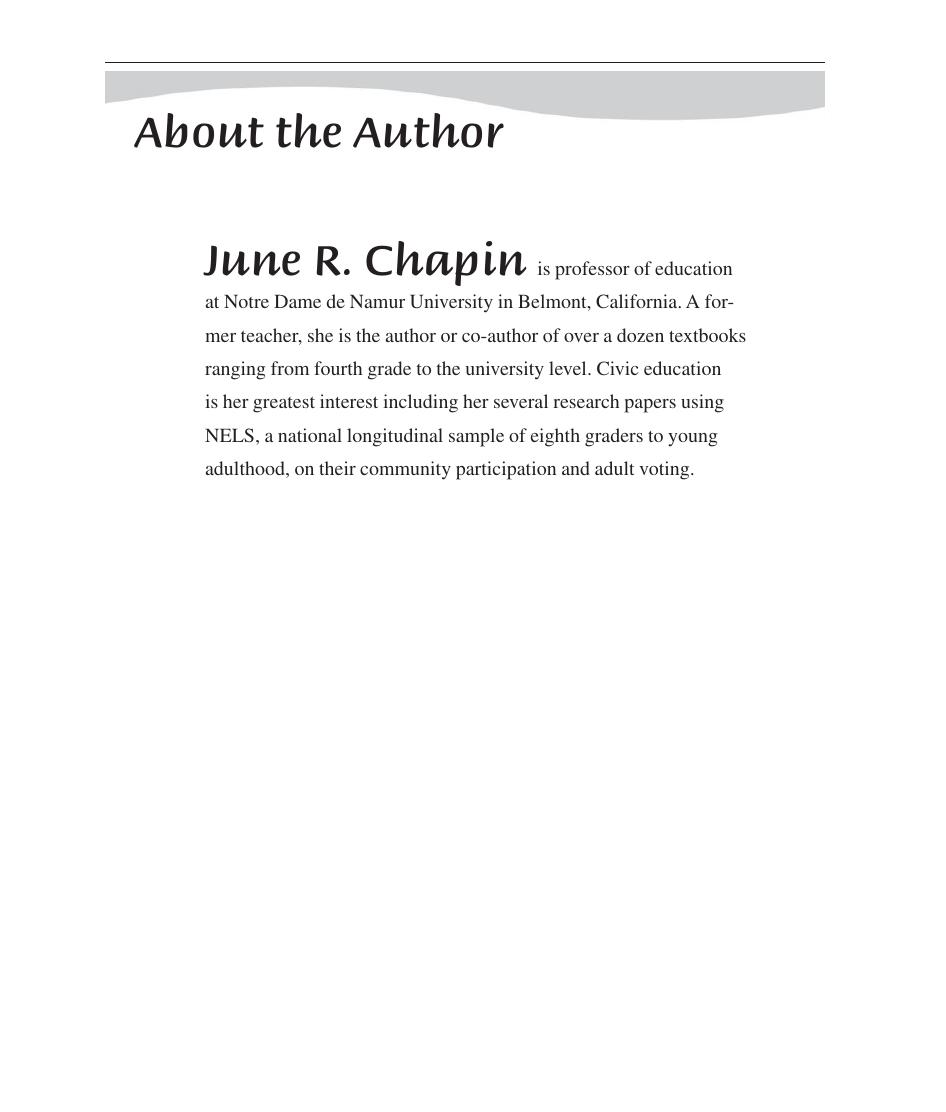 Preview page 5 of A Practical Guide to Middle and Secondary Social Studies 4th Edition By June Chapin