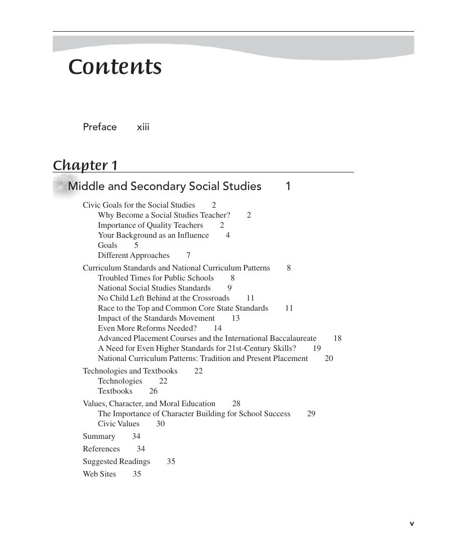 Preview page 7 of A Practical Guide to Middle and Secondary Social Studies 4th Edition By June Chapin