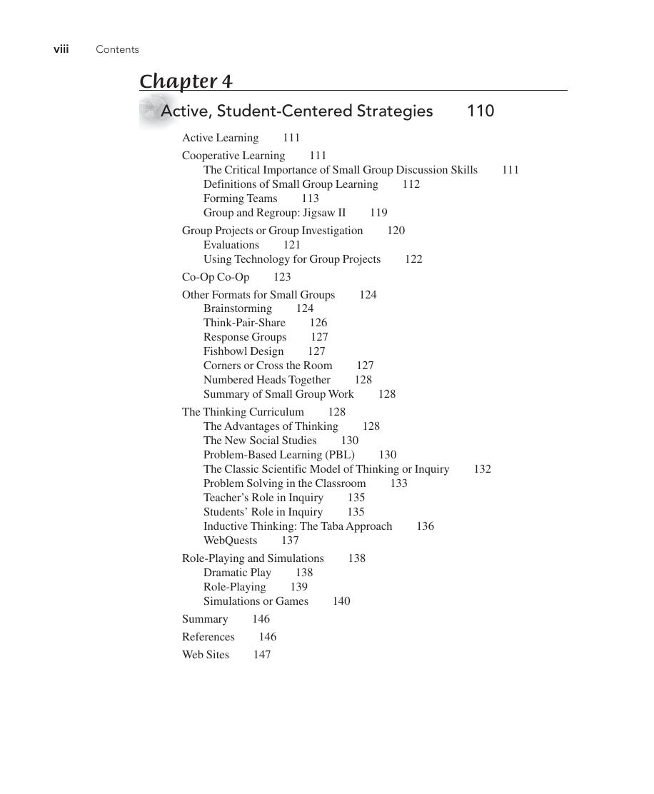 Preview page 10 of A Practical Guide to Middle and Secondary Social Studies 4th Edition By June Chapin